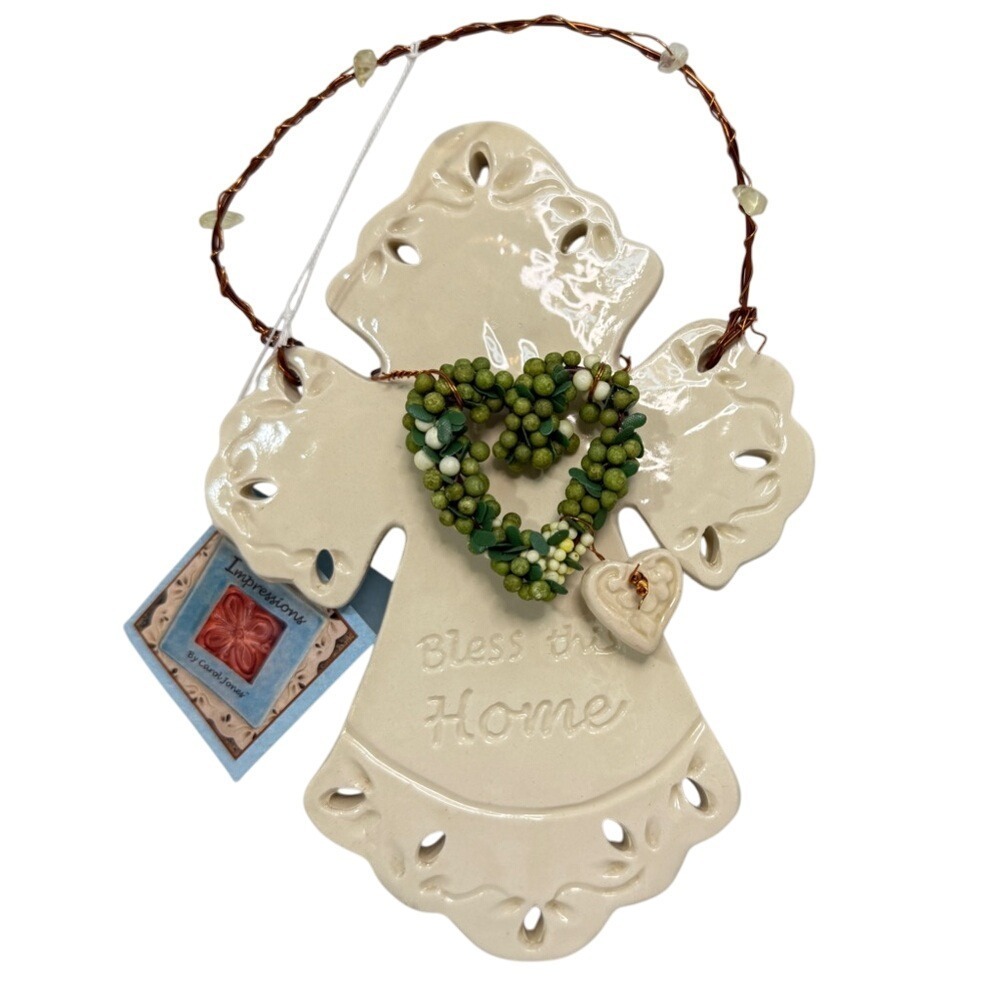 Ceramic Cross New Home Decor Gift Impressions Carol Jones Decor White